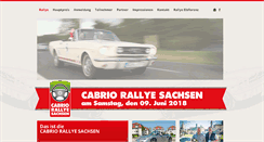 Desktop Screenshot of cabrio-rallye-sachsen.de