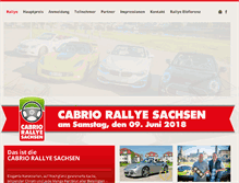 Tablet Screenshot of cabrio-rallye-sachsen.de